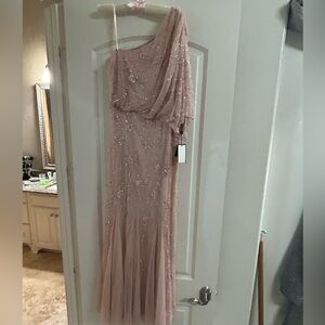 ADRIANNA PAPELL NWT blush pink bridesmaid/wedding guest dress